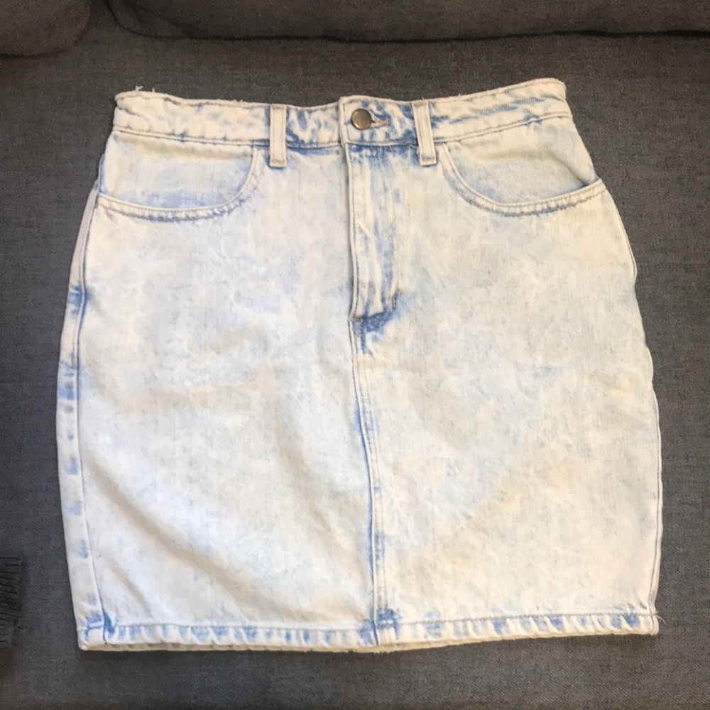 American apparel Acid wash midi skirt